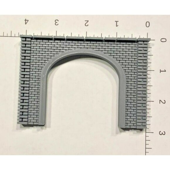 N Scale Brick Single Train Tunnel Portal - N  Model Railroad Scenery - Picture 5 of 6